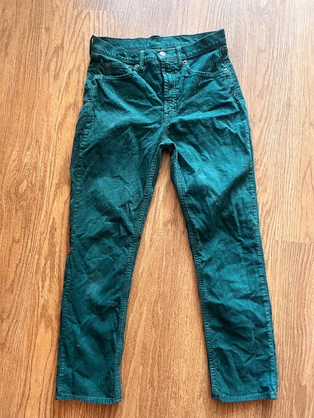 Women's GAP Forest Green Corduroy Cigarette Pants